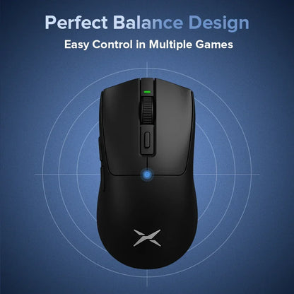Delux M600 Series Wireless Gaming Mouse 52g Lightweight 2.4G Dual Mode Connection 26000DPI Macro Rechargeable Mice for PC Gamer
