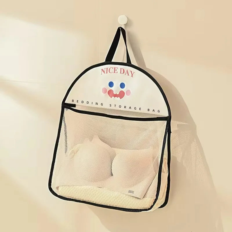 Socks Bra Storage Bag Large Capacity Breathable Mesh Bags Wall Hanging Behind The Door Bedroom Underwear Organizer Mesh Pocket
