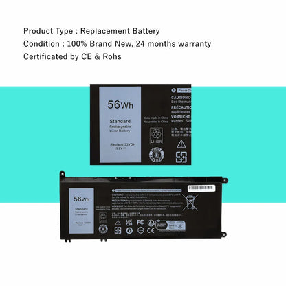 33YDH Laptop Battery For Dell Inspiron 15 7577 7588 17 7000 7773 7778 7779 7786 G3 15 3579 (G3579) G7 15 7588(G7588)