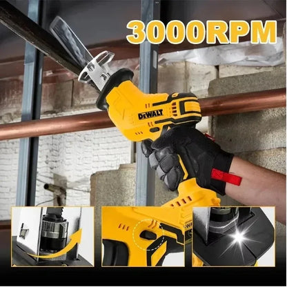 Dewalt 2800RPM Brushless Electric Reciprocating Saw, Multifunctional Metal Wood Pipe Cutting Saw Power ToolFor Dewalt battery.
