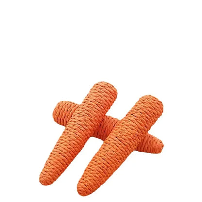 Cat Toy Sound Paper Rope Carrot Hug Cat Fun Anti-Bite Self-relief Cat Stick Cat Scratch Board Pet Supplies