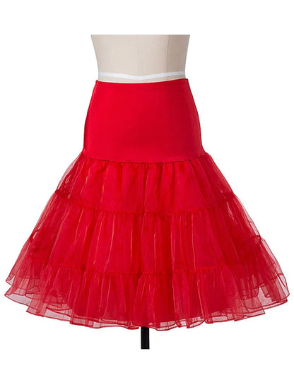 Tutu Skirt swing Rockabilly Petticoat Underskirt fluffy pettiskirt for Wedding Bridal Vintage 50s Audrey hepburn Women Ball Gown