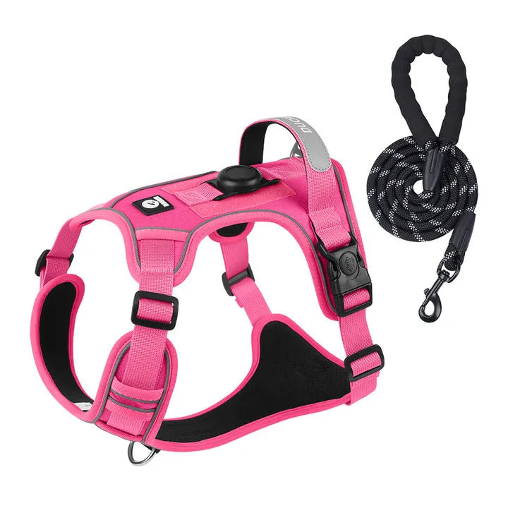 Anti Pull Dog Harness for Large Medium Dogs Reflective Escape Proof Tracker Chest Strap Breathable Adjustable Pet Supplies
