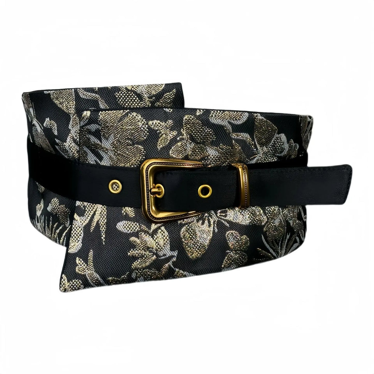 Traditional Japanese Kimono Yukata Obi Belt Crane Floral Printed Haori Belt Brocade Jacquard Waistband Shirt Decor Accessories