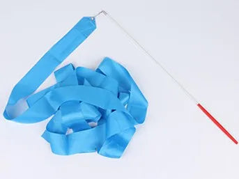 2/4/6m Colorful Gym Ribbons Baton Dance Ribbon Rhythmic Artistic Gymnastics Tape Streamer Twirling Rod Rainbow Stick Training