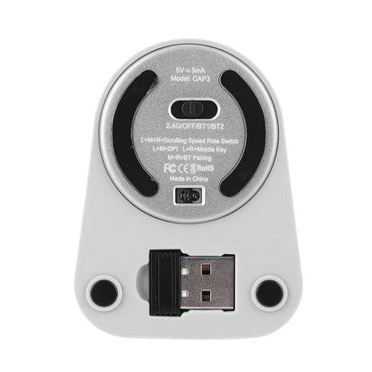3 Mode BT 5.2/2.4G/USB Computer Mouse 3 Adjustable DPI Wireless Mice Rechargeable Mini Capacitive Mouse With USB Receiver For PC