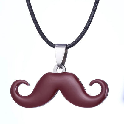 Hot Sale Stainless Steel Cute Classic Beard Pendant Necklace for Women Fashion Accessories Y2K Jewelry Party Gift Daily Wear