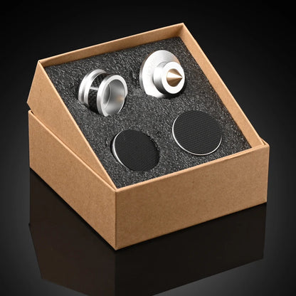 4PCS HiFi Cone Speaker Spike Stands Hi-end Carbon Fiber Metal CD Stand Speaker  Amplifier Adjustable Turntable Isolation Feet