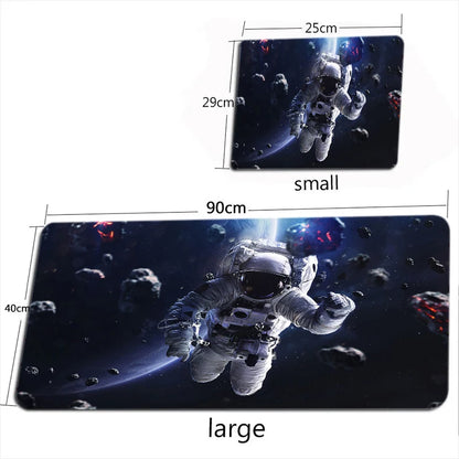 Space Astronaut Mouse Pad New Large Computer Office Game Table Mats XXL Rubber Anti-slip Gaming Keyboard Mousepad Long Desk Pads