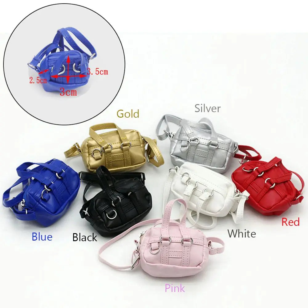 Cute Mini Handmade Doll Crossbody Bag For 1/6 1/8 BJD Handbag Shoulder Bags