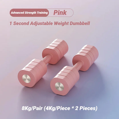 1Pair Adjustable 4In1 Dumbbell Set Ladies Fitness Home Small Thin Arm Weight Loss Equipment Dumbbells Multifunctional