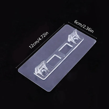6/12pcs Wardrobe Divider Brackets Non-Marking Sticky Kitchen Cabinet Divider Brackets Anti-Side Slip Layer Support Brackets