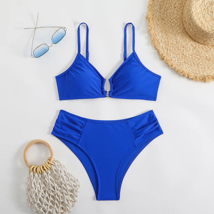 Sexy Bikini Women's Swimsuit 2025 Two-piece Swimwear High Waisted Bikinis Set Female Bathing Suit Push Up Swimming for Beachwear