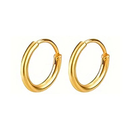 21 pairs of men's stainless steel earrings, circular CZ earrings, hypoallergenic earrings, unisex perforated earrings