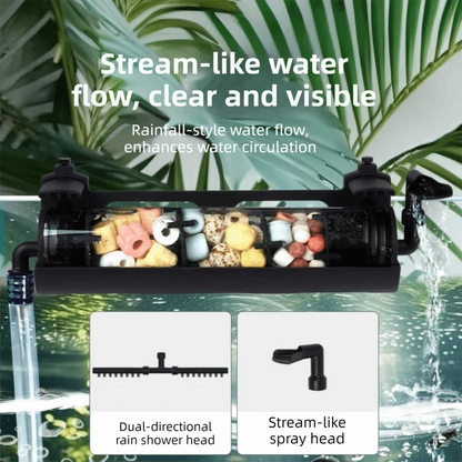 Multi-function Fish Tank Filter Efficient Top-mounted Filter External Filter Box Drip Overflow Fish Water Purifier