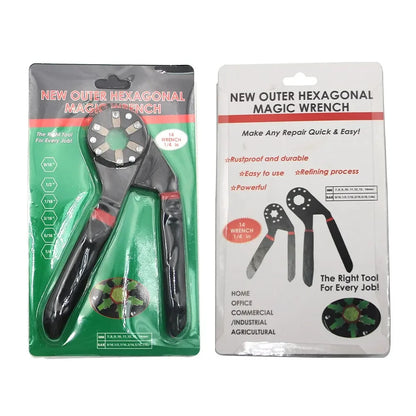Magic Wrench 6 Inch 8 Inch Multi-purpose Hexagonal Alloy Steel Manual Clampable Movable Hexagonal Wrench