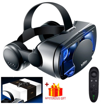 Virtual Reality 3D VR Glasses Headset Smart Helmet Smartphones Mobile Phone Lenses with Headphone Viar Binoculars Goggles Device
