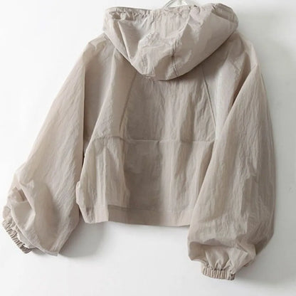 Simplicity Thin Sunscreen Clothing Anti UV Loose Summer Long Sleeved Jacket Waterproof Quick Dry Women's Coat Outdoor Sports