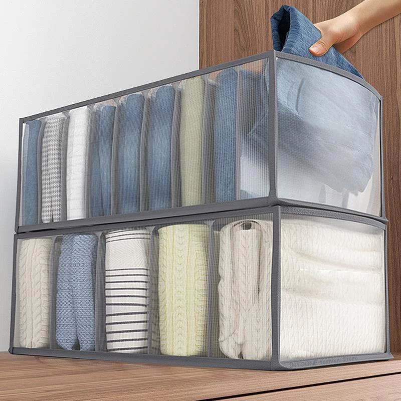Clothing Storage Organizer Box Cabinets Drawer Jeans Organizer Underwear Pants T-Shirt Socks Storage Box Save Wardrobe Space