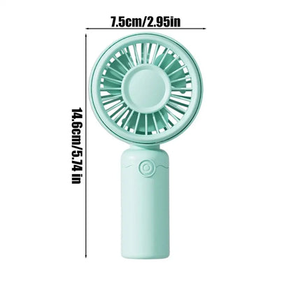 Portable Fan 3 Speed Adjustable Quiet USB Rechargeable Personal Hand Held Fan for Indoor Outdoor Home Office School Travel