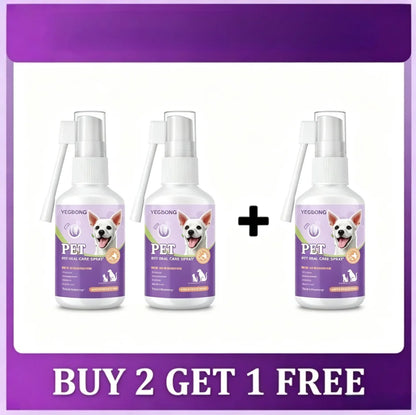 50ml Pet Oral Care Spray Dogs Cats Teeth Cleaning Fresh Breath Daily Dental Care Pet Supplies