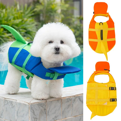 Dog Swimsuit Waterproof Puppy Life Jacket Breathable Summer Dog Clothes Harness Swimming Safety Vest for Dog Pet Supplies