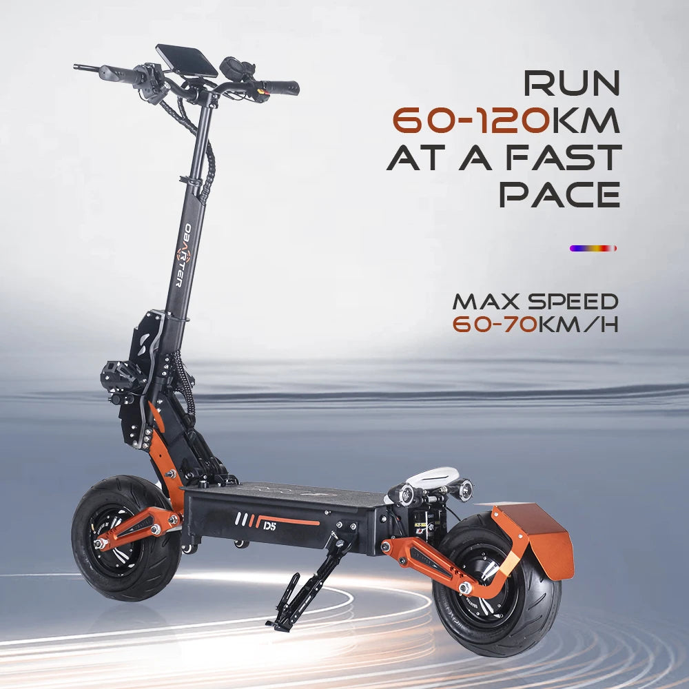 Latest Obarter D5 5000W Electric Scooter with 12inch Fat Tire On road Removeable battery e scooters