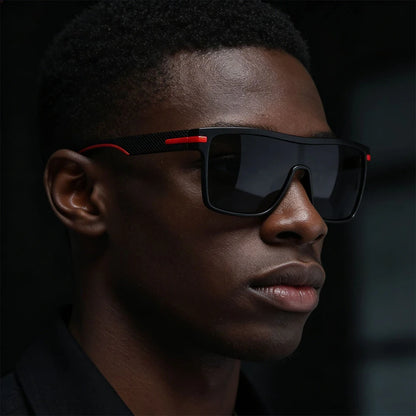 Oversized Square Sunglasses Men Women Monolithic Lens Anti Glare UV400 Driving Shades Outdoor Sport Vacation Fashion Sun Glasses