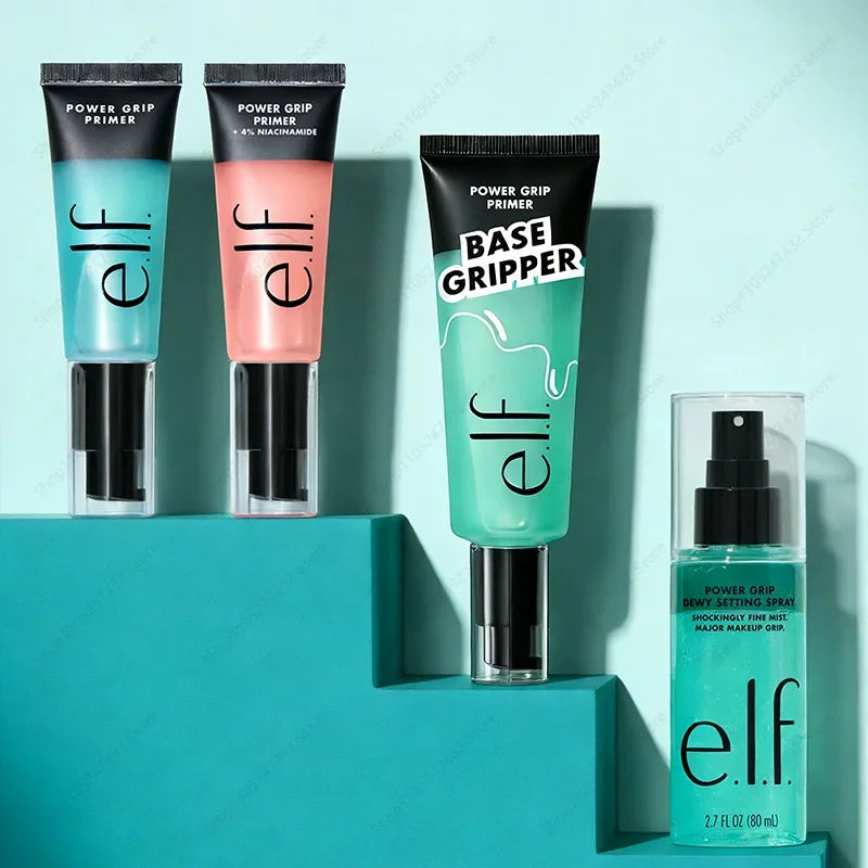 Fashion ELF Skincare Products Pre Makeup Gel Green Primer Exfoliate Clean Pores Makeup Setting Spray Liquid Foundation Makeup