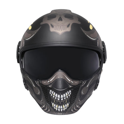 Helmets For Motorcycles Safety DOT ECE Certified 3/4 Open Face Helmets Motorcycle Modular Full Men Women Motorcycle Helmet Cyril