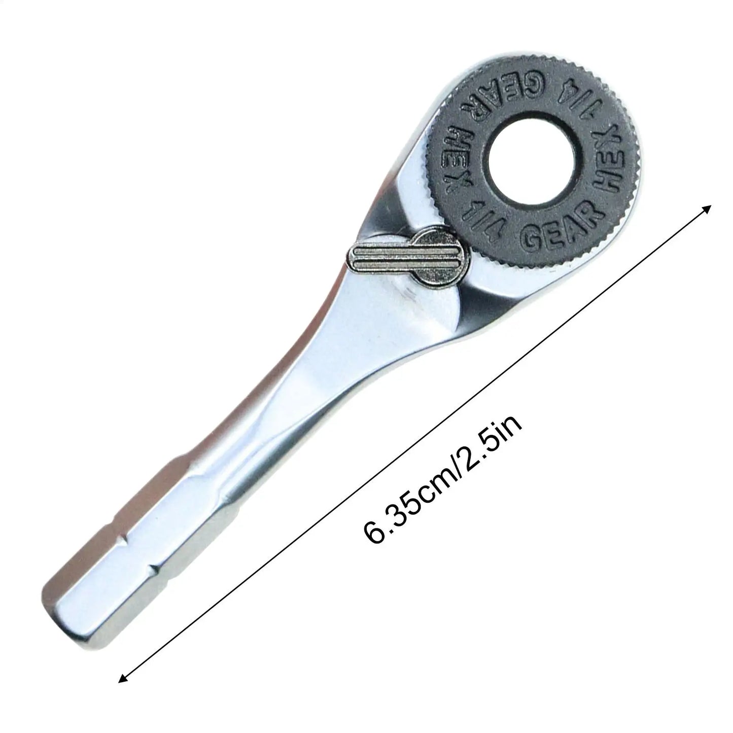 Small Ratchet Portable Ratcheting Wrench Furniture Non-slip Handle Durable Supplies For Bicycle Car Camper Wrench Repair Tool