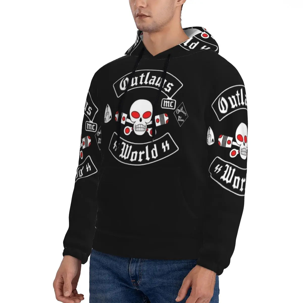 Outlaws Mc Support Hoodie Harajuku Pullover Autumn Winter Men Women Sweatshirts Long Sleeve Tops