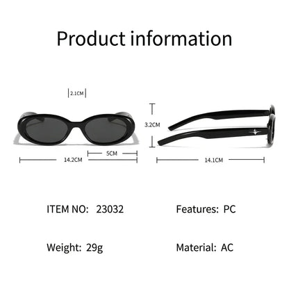 Eye Sunglasses Ins-Inspired Fashion Sunglasses For Women Anti-Glare Sunglasses Trendy Uv400  Shades For Stage Outings