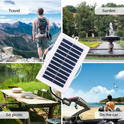 1/2PCS Portable Solar Charger Portable Solar Charger-USB Output for Outdoor Use -for Travel and Camping,Flashlight,Fan Charging