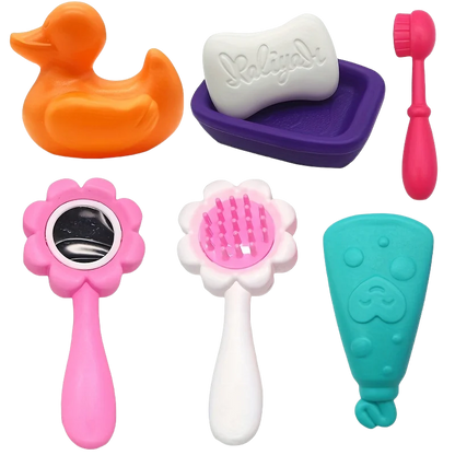 Baby Doll Feeding Bottle Set Baby Care Toy Stroller 2pcs Milk And Juice Bottles With Toy Pacifier Baby Doll Accessories