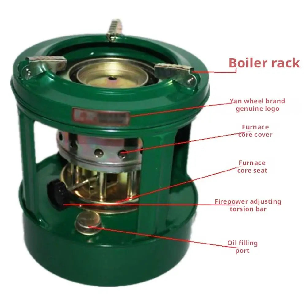 Windproof Kerosene Stove Portable Outdoor Camping Kerosene Burner Heater Patio Picnic Cooking Equipment for Picnic Hiking