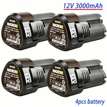 100% New 12V 3000mAh RW9300 WA3503 Replacement Li-ion Battery For Worx WA3504 WA3505 WA3553 RK2515K2 Cordless Tool Power Battery
