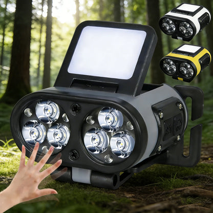 Induction Headlight With Strong Light, Long Endurance, Lithium Battery, Super Bright, Waterproof Charging, Outdoor Head Mounted