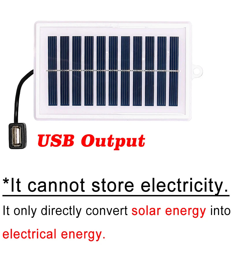 1/2PCS Portable Solar Charger Portable Solar Charger-USB Output for Outdoor Use -for Travel and Camping,Flashlight,Fan Charging
