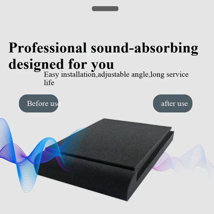 Speaker Sponge Shock Absorbing Pad Desktop Monitor Desktop Speaker Sponge Shock Absorbing Pad Shockproof Sponge Pad Anti-slip