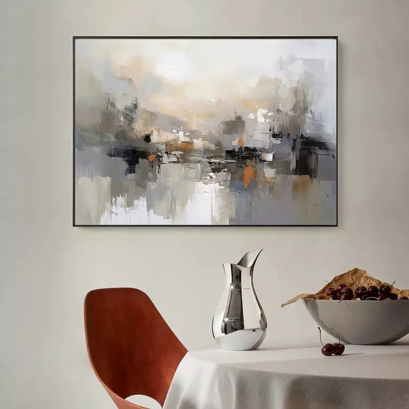 Classic Abstract Wall Art Matte Colour Oil Painting on Canvas Print Poster Home Decor Living Room Bedroom Decorative Painting
