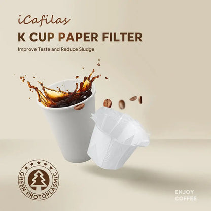100pcs Paper Filters Cups Replacement K-Cup Filters For Keurig K-Cup Stunning Coffee Filters