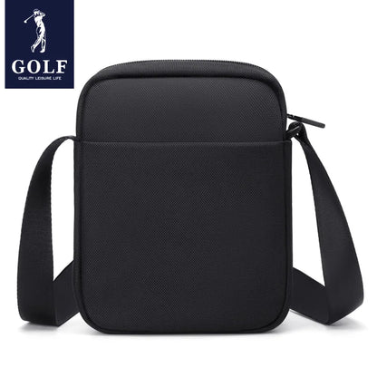 GOLF Crossbody Bag Men Oxford Shoulder Bags Small Man Mobile Phone Sling Mini Cross Bag Boston Waterproof Mens Side Bags Black