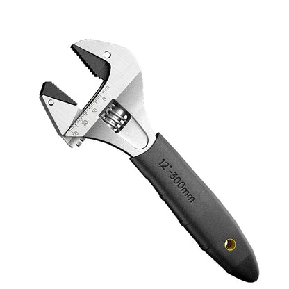 8/10/12Inch Adjustable Ratcheting Wrench Large Opening Multifunctional Self Tightening Wrench Non-Slip Handle Universal Wrench
