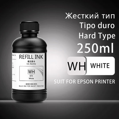 250 ml UV-härtende Tinte für Epson XP600, TX800, XP-600, TX-800, L800, L805, L1800, R290, R300, 1390, 1400, 1410, 1430, DX5, DX7, DX10 UV-Drucker