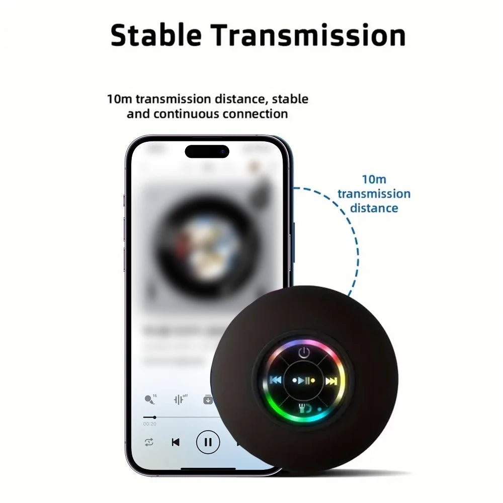 Portable Wireless Bluetooth Speaker IPX4 Waterproof Loudspeaker Outdoor Sports Bathroom Large Suction Cup Mini Stereo Sound Box