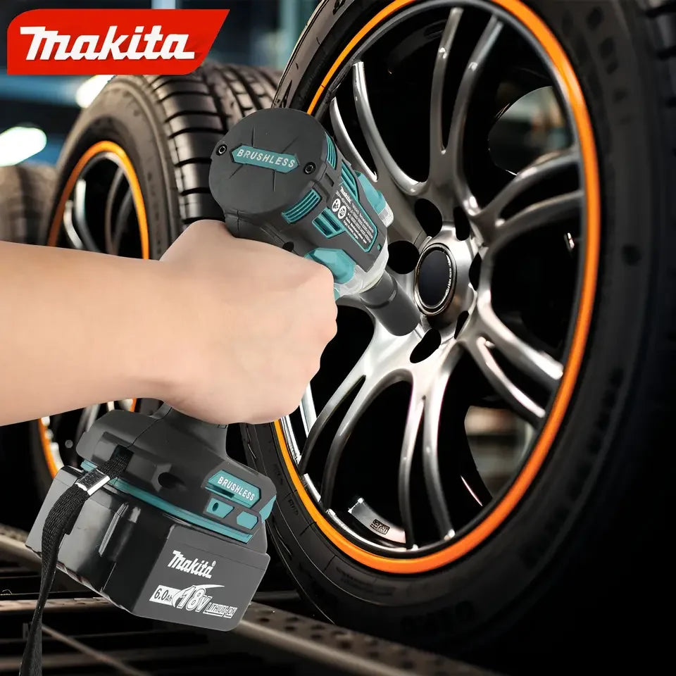 Makita Power Tools 18V TW004G Electric Brushless Electric Wrench, High Torque Impact Wrench, Wind Cannon, Auto Repair Electric