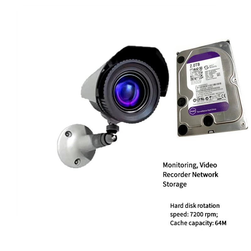 oHard disk recorder 500G/1T/2T/3T/4T/6T monitoring hard drive FOr Seagate serial port 3.5-inch monitoring purple disk