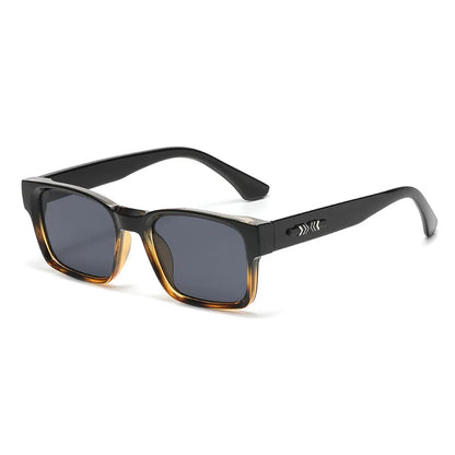 Retro Square Sunglasses. Simple And Minimalist Thick-frame Design. Uv Protection. Suitable For Both Men And Women. Style 9017.