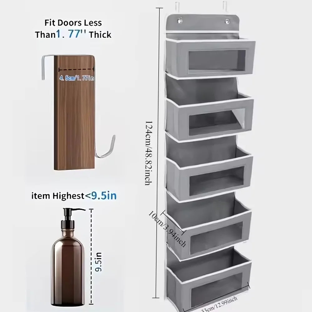 Over-The-Door Hanging Organizer - Extra Large Multi-Layer Storage Bag for Toys Dorm Room Essentials & Closet Organization System